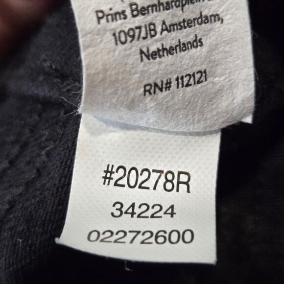 Spanx Ankle Skinny Pull On Denim Jeans Tummy Control Black Grunge Emo Medium - Picture 6 of 7